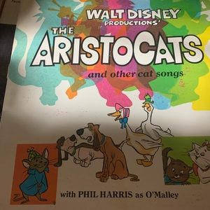 Vintage Disney The Aristocats Vinyl Record